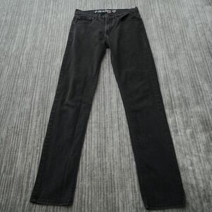 Denizen Levi's Jeans Men 216 Skinny Black Denim 32x34 Measured 31x32.625